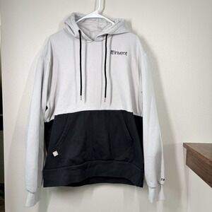 AWS Re:Invent 2024 Hoodie Mens XL Colorblock Cream Black Pullover Clean